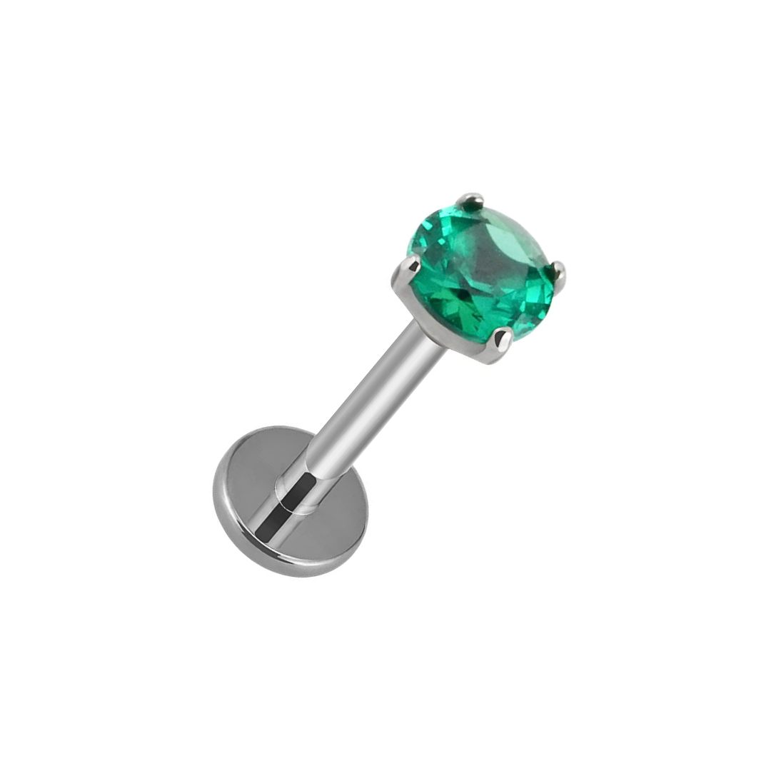 Silver Base simple CZ stud