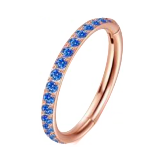 Blue Hinged Segment ring