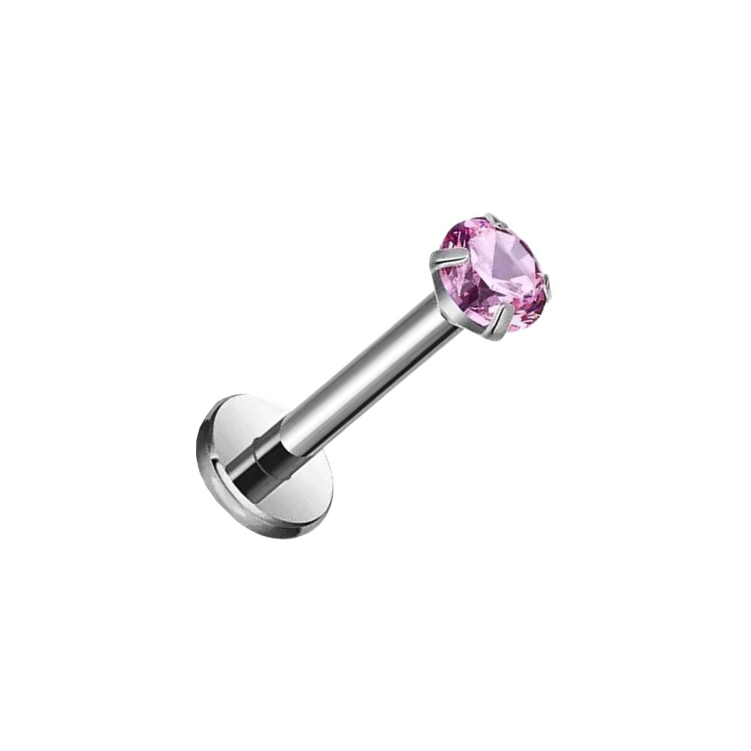 Silver Base simple CZ stud