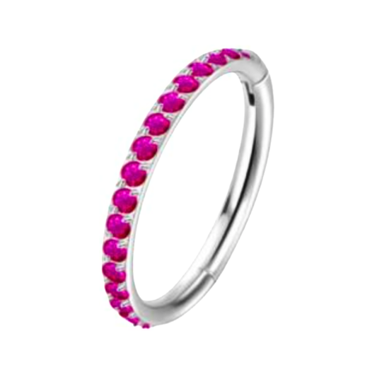 Hot pink Hinged Segment ring