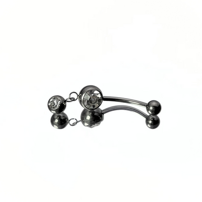 Dangle belly button ring