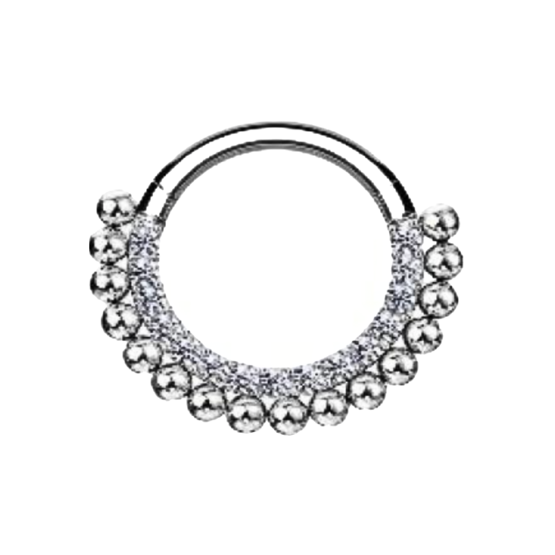 Beaded Ornament Clicker Hoop