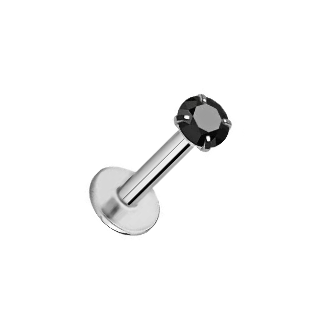 Silver Base simple CZ stud