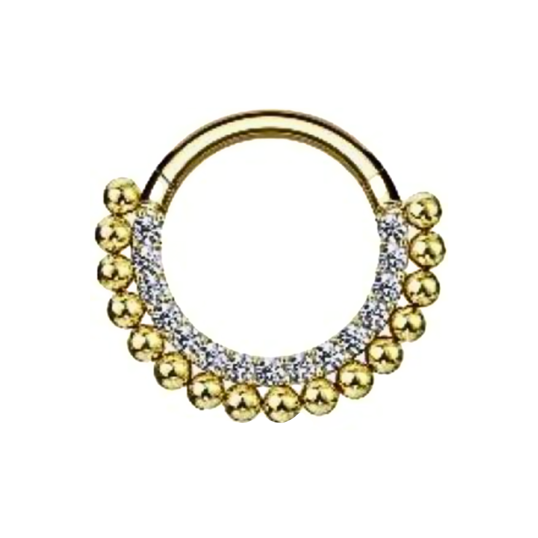 Beaded Ornament Clicker Hoop