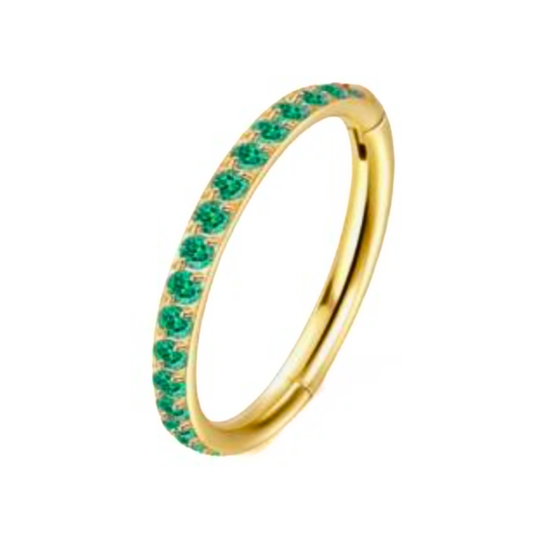 Green Hinged Segment ring