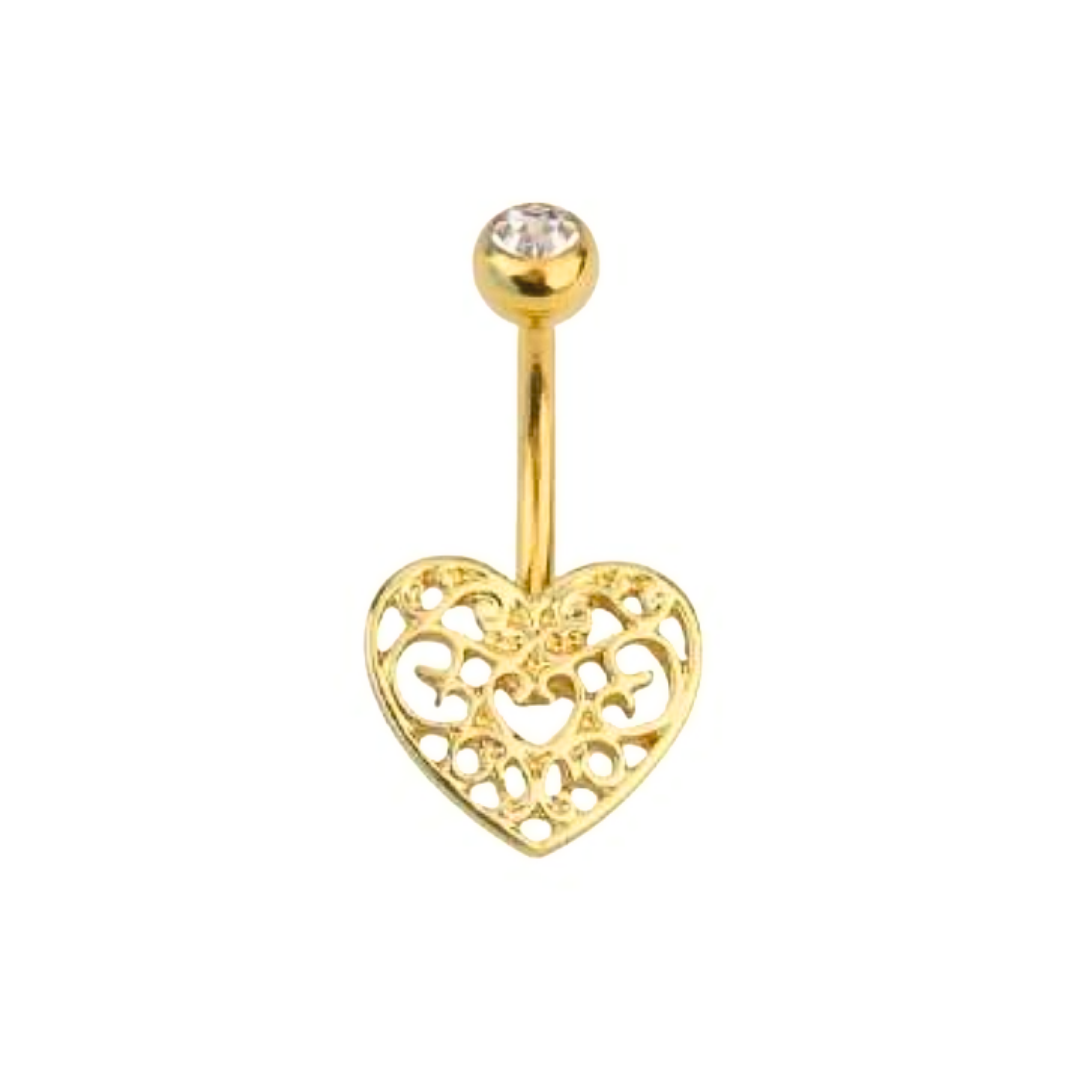 Golden Heart ornament