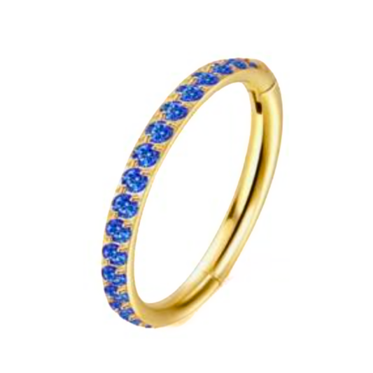 Blue Hinged Segment ring